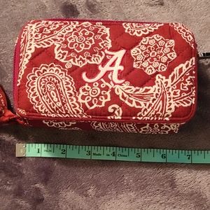 Vera Bradley Alabama wristlet